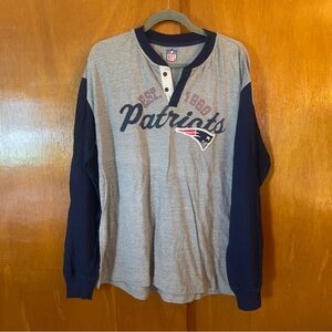 NFL Gray and Navy 2XL Shirt